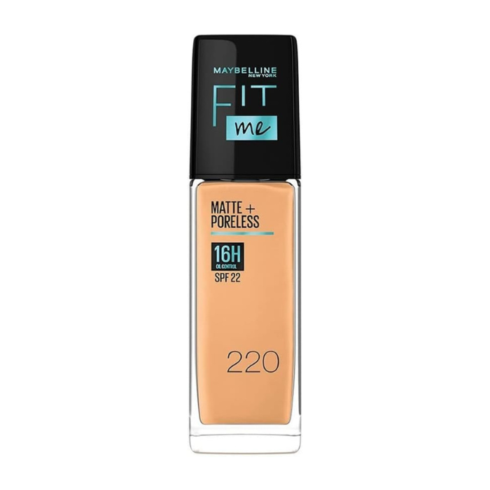 Maybelline New York Fit Me Matte & Poreless Foundation 16H (SPF 22)-220