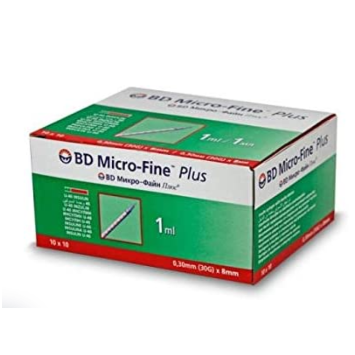 Buy BD Micro Fine Plus Insulin Syringe 1 ml (30 g) Life Pharmacy
