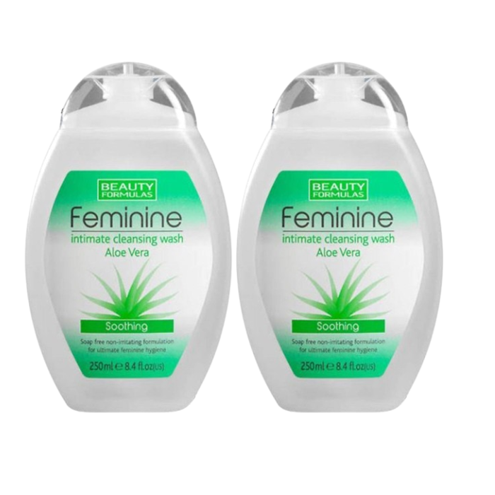 Beauty Formulas Intimate Cleansing Wash 250ml Aloe Vera 1+1 Offer