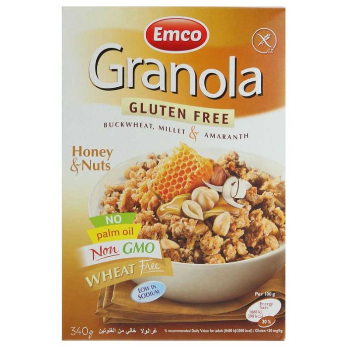 Emco Granola Gluten Free Honey & Nuts 340 g