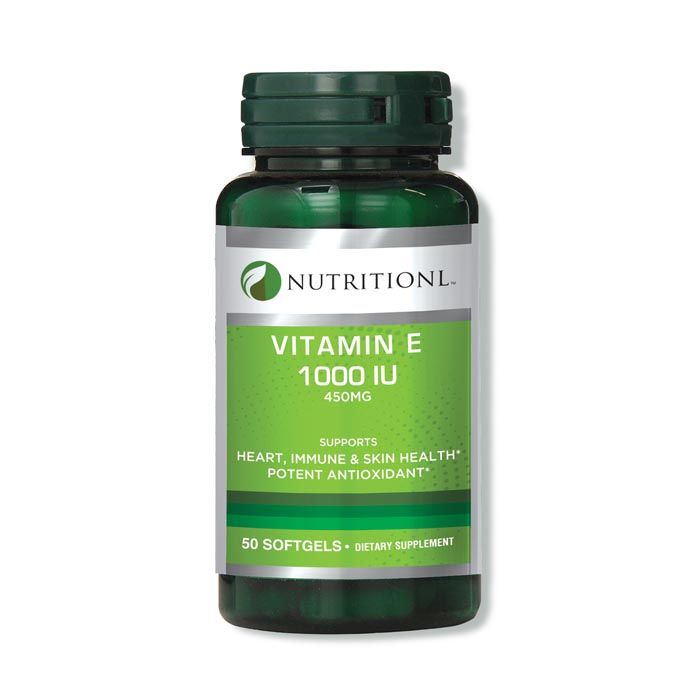 Buy Nutritionl Vitamin E 1000iu Softgels 50's online at best price in