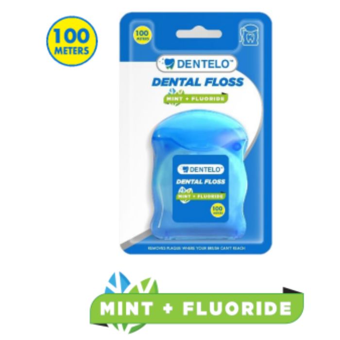 Buy Dentelo Dental Floss Mint+Fluoride 100m Life Pharmacy