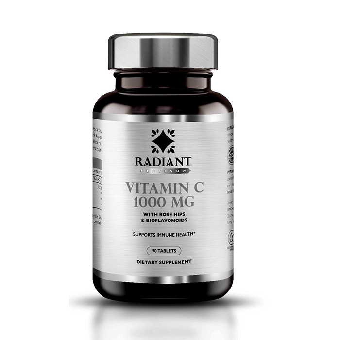 Radiant Platinum Vitamin C 1000mg Rosehips 90 Tabs