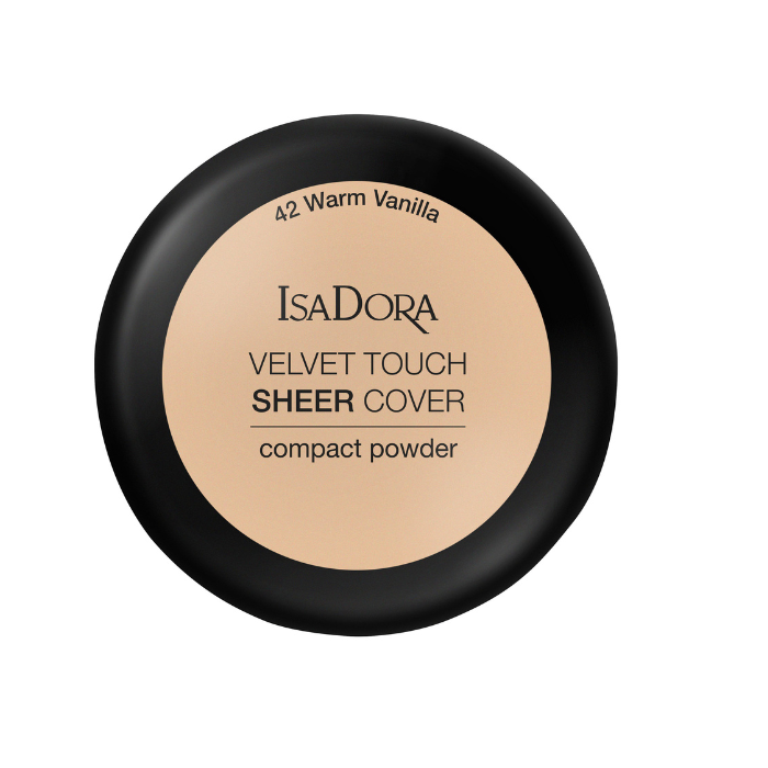 Isadora Velvet Touch Sheer Cover Compact Powder 42-Warm Vanilla