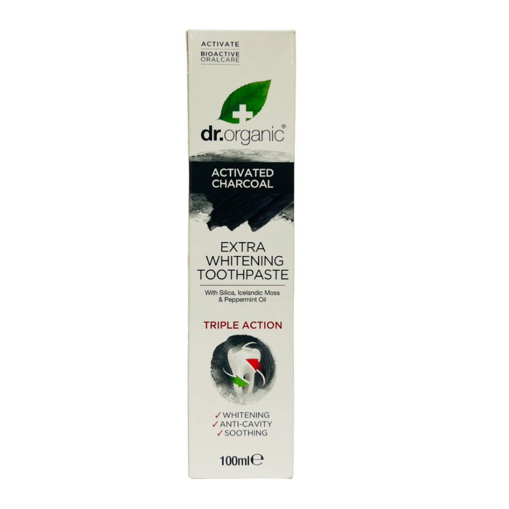 Dr Organic Toothpaste Charcoal 100ml