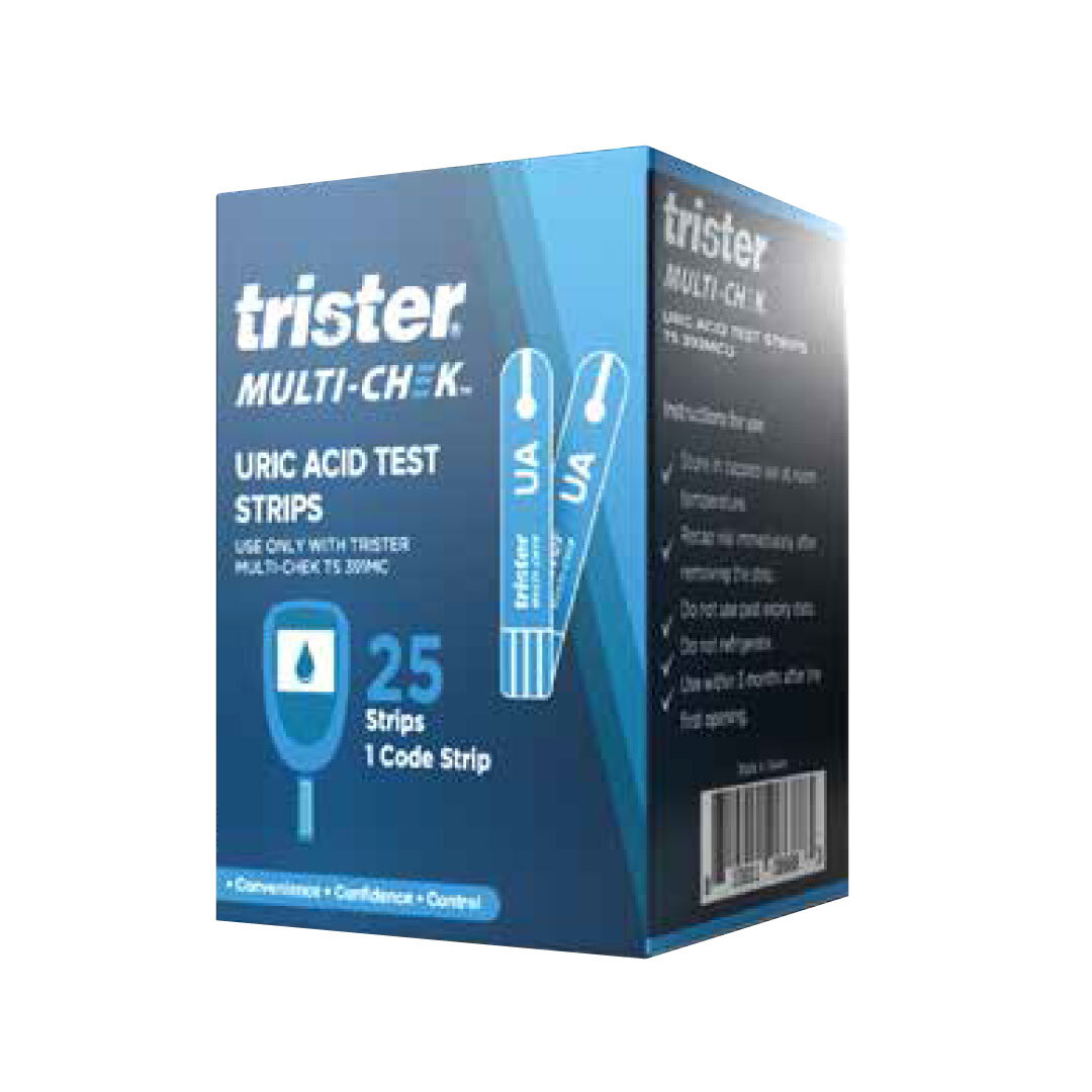Buy Trister Multi Check Uric Acid 25's Test Strip Life Pharmacy