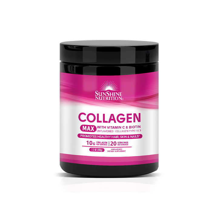 Buy Sunshine Nutrition Collagen Max With Vitamin C& Biotin 7.3oz online