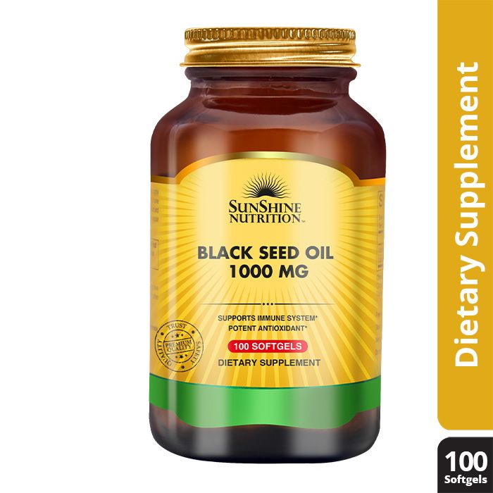 Buy Sunshine Nutrition Black Seed Oil 1000mg Softgel 100's online at