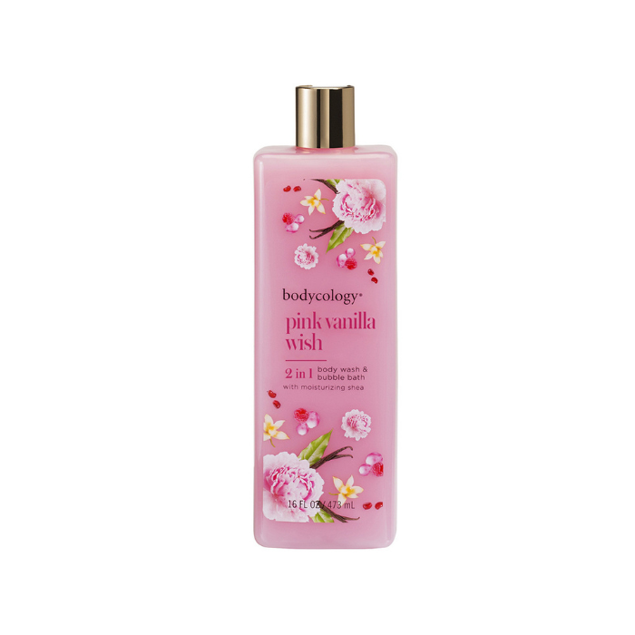 Bodycology Pink Vanilla Wish 2in1 Body & Bubble Bath 473ml