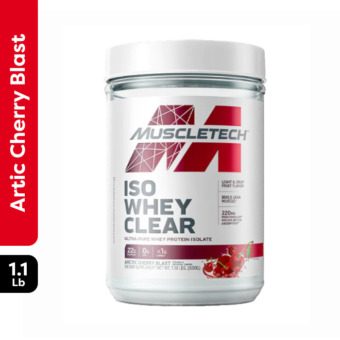Muscle Tech Iso Whey Clear Arctic Cherry Blast 1.1lbs