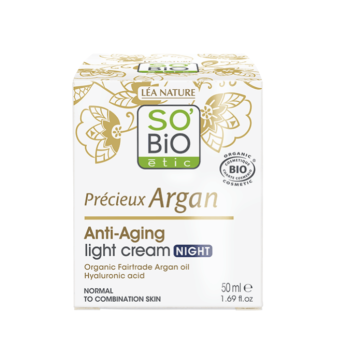 So Bio Etic Organic Argan Anti-Aging Light Night Cream 50ml