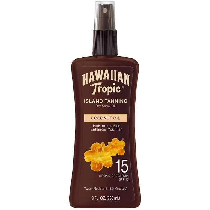 Hawaiian Tropic Island Spf15 Tanning Coconut Oil Spray 236 ml