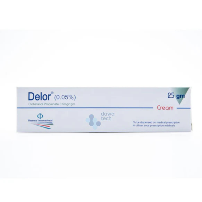 Delor 0.05% Cream 25g Collapsible Tube