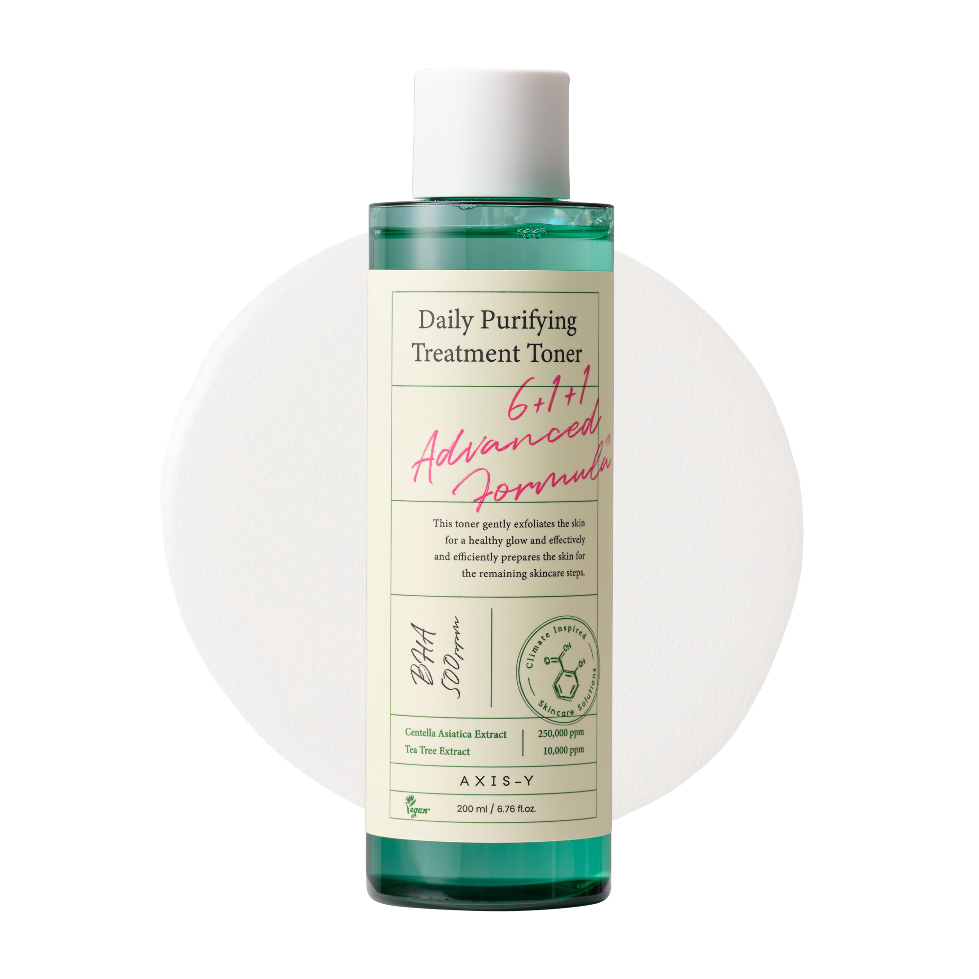 Axis-Y Daily Purifying Treatment Toner - Calming, Acne-Fighting, Pore-Refining Korean Skincare 200ml