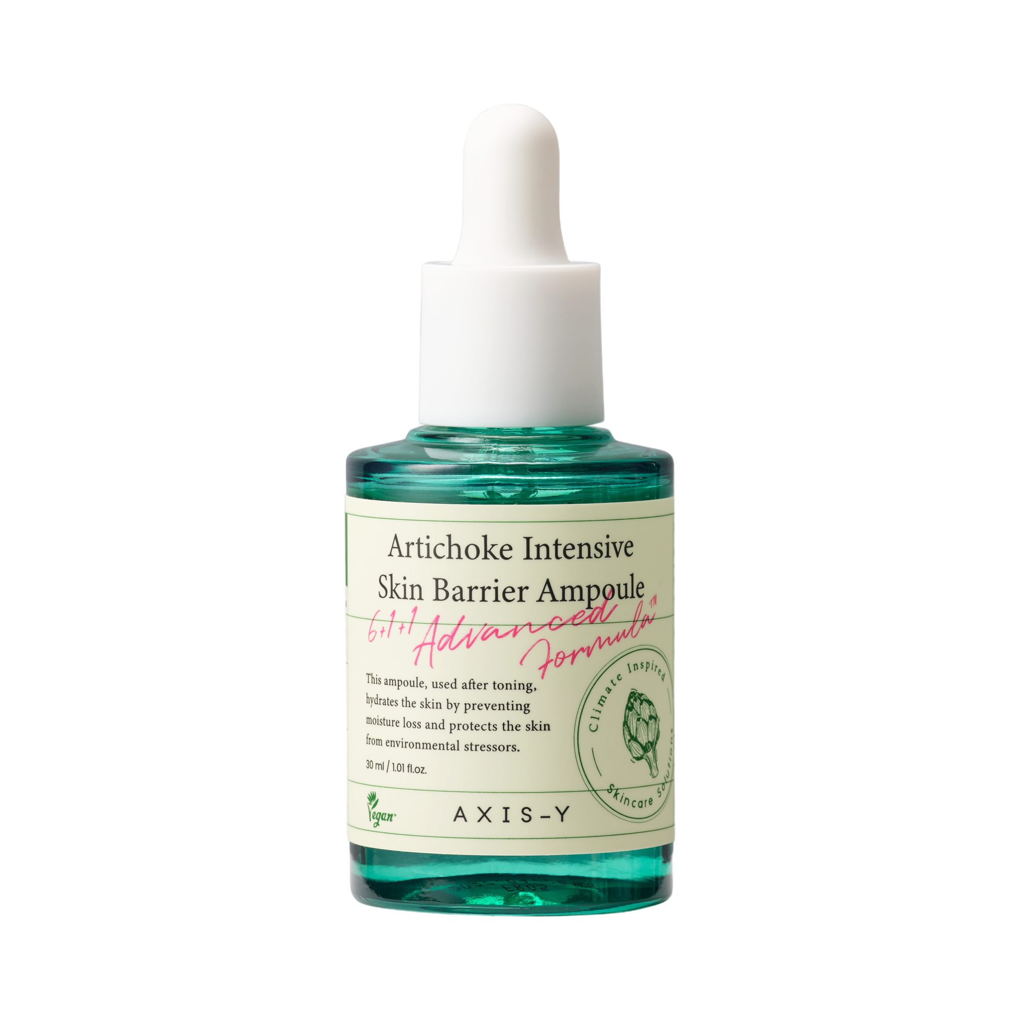 Axis-Y Artichoke Intensive Skin Barrier Ampoule - Strengthen & Hydrate Sensitive, Damaged Skin 30ml