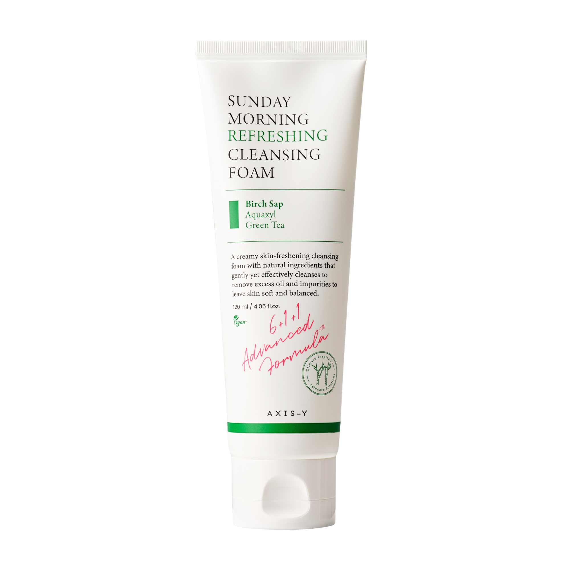 Axis-Y Sunday Morning Refreshing Cleansing Foam – pH-Balanced Face Wash for Sensitive & Oily Skin 120ml