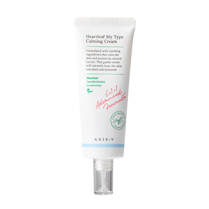 Axis-Y Heartleaf My Type Calming Cream - Lightweight Moisturizer for Soothing, Hydrating Sensitive & Acne-Prone Skin 60ml