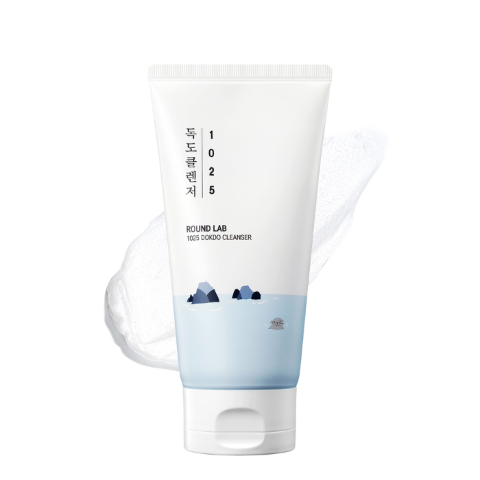 Round Lab 1025 Dokdo Cleanser - Gentle pH-Balanced Foam Cleanser with Deep Sea Water for Sensitive Skin 150ML