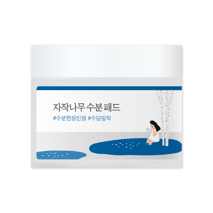 Round Lab Birch Juice Moisturizing Pads - Hydrating Toner Pads with Birch Sap for Soothing & Skin Barrier Care 80s pads /150 g