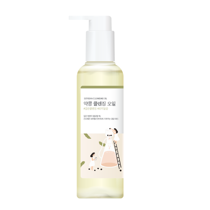 Round Lab Soybean Cleansing Oil -Nourishing Korean Oil Cleanser with Fermented Soybean for Deep, Gentle Makeup Removal 200 ml