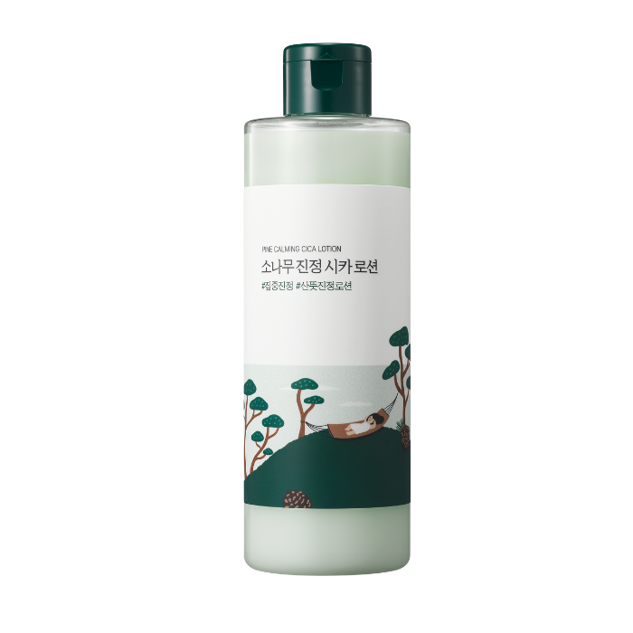 Round Lab Pine Calming Cica Lotion - Soothing Moisturizing Lotion with Pine Leaf & Centella for Sensitive, Irritated Skin 250 ml