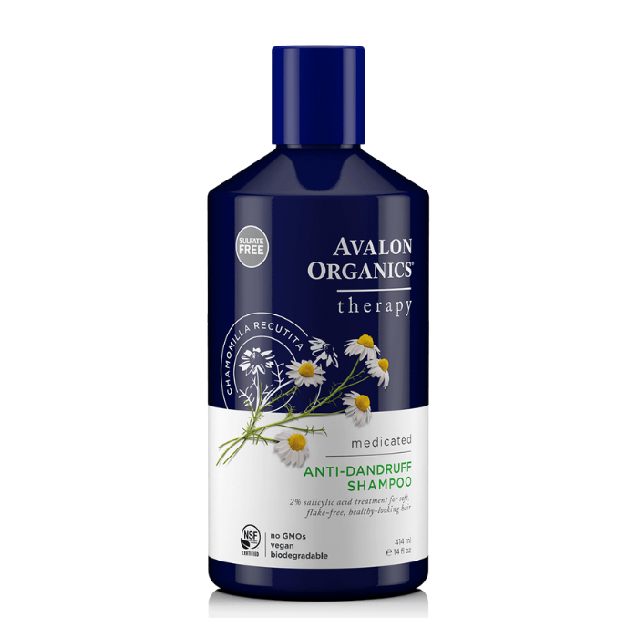 Avalon Organics Anti-Dandruff Shampoo - 2% Salicylic Acid for Itch and Flake Relief with Tea Tree and Aloe Vera - 414ml