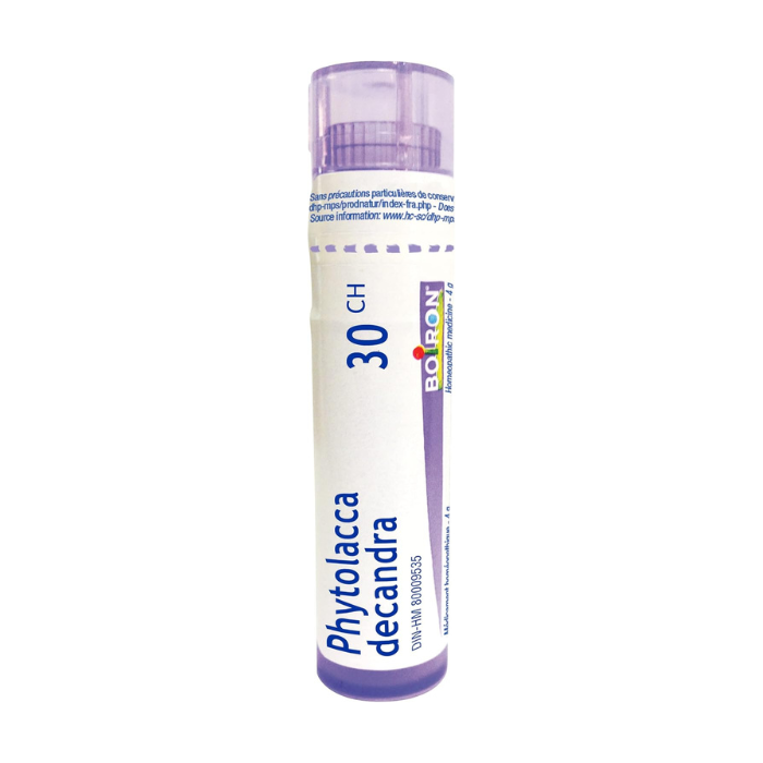 Boiron Phytolacca Decandra 30CH – Homeopathic Relief for Throat Pain Radiating to Ears