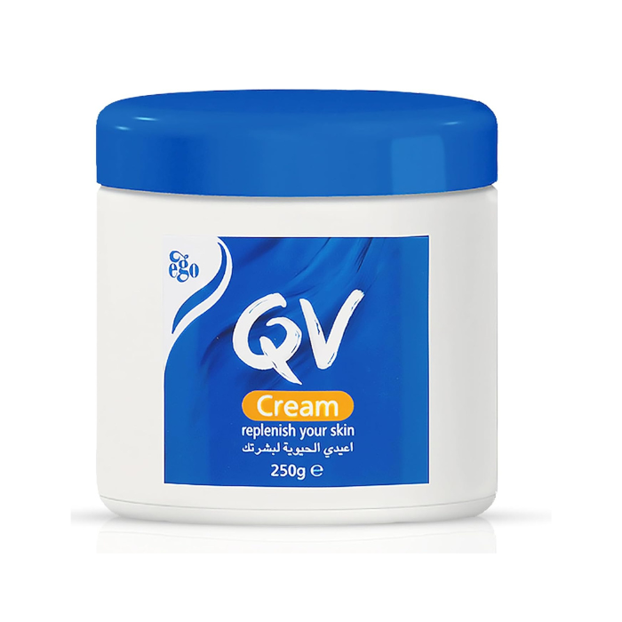 QV Cream - Rich Hydrating Body Cream for Extremely Dry & Irritated Skin, Fragrance-Free, Non-Greasy Formula - 250g