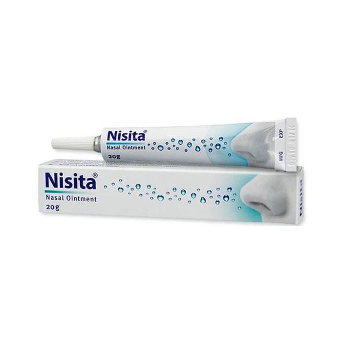 Nisita Nasal Ointment – Moisturizing Relief for Dry, Irritated & Crusty Nasal Passages, Natural Salt-Based Formula 20g