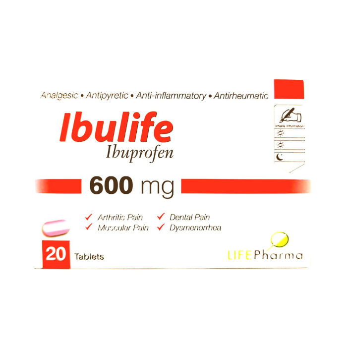 Ibulife 600mg Tablet 20's (10's Blister X 2)