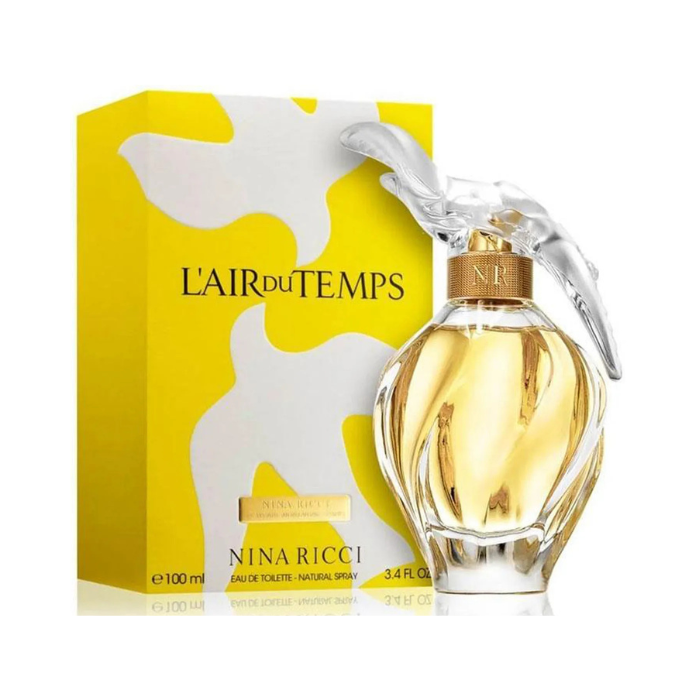 Nina Ricci L'Air Du Temps Eau de Toilette Spray for Women – Timeless Floral Fragrance 100ml