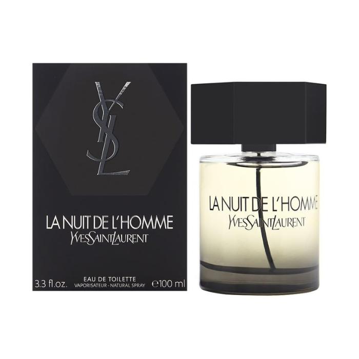 Yves Saint Laurent La Nuit De L'Homme Eau De Toilette Spray for Men Intense, Seductive, Long-Lasting Fragrance 100ml