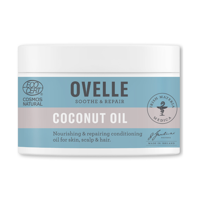 Ovelle Coconut Oil Emollient Moisturizer, Multi-Purpose, Hypoallergenic Skin, Hair & Scalp Conditioner - 100g
