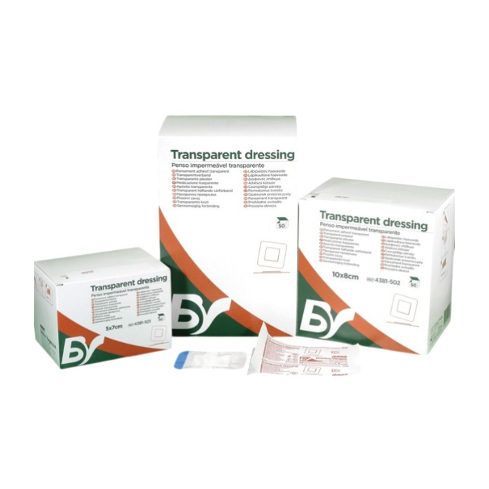 Bastos Viegas Sterile Transparent Dressings with ABSR Pad 20cm x 10cm