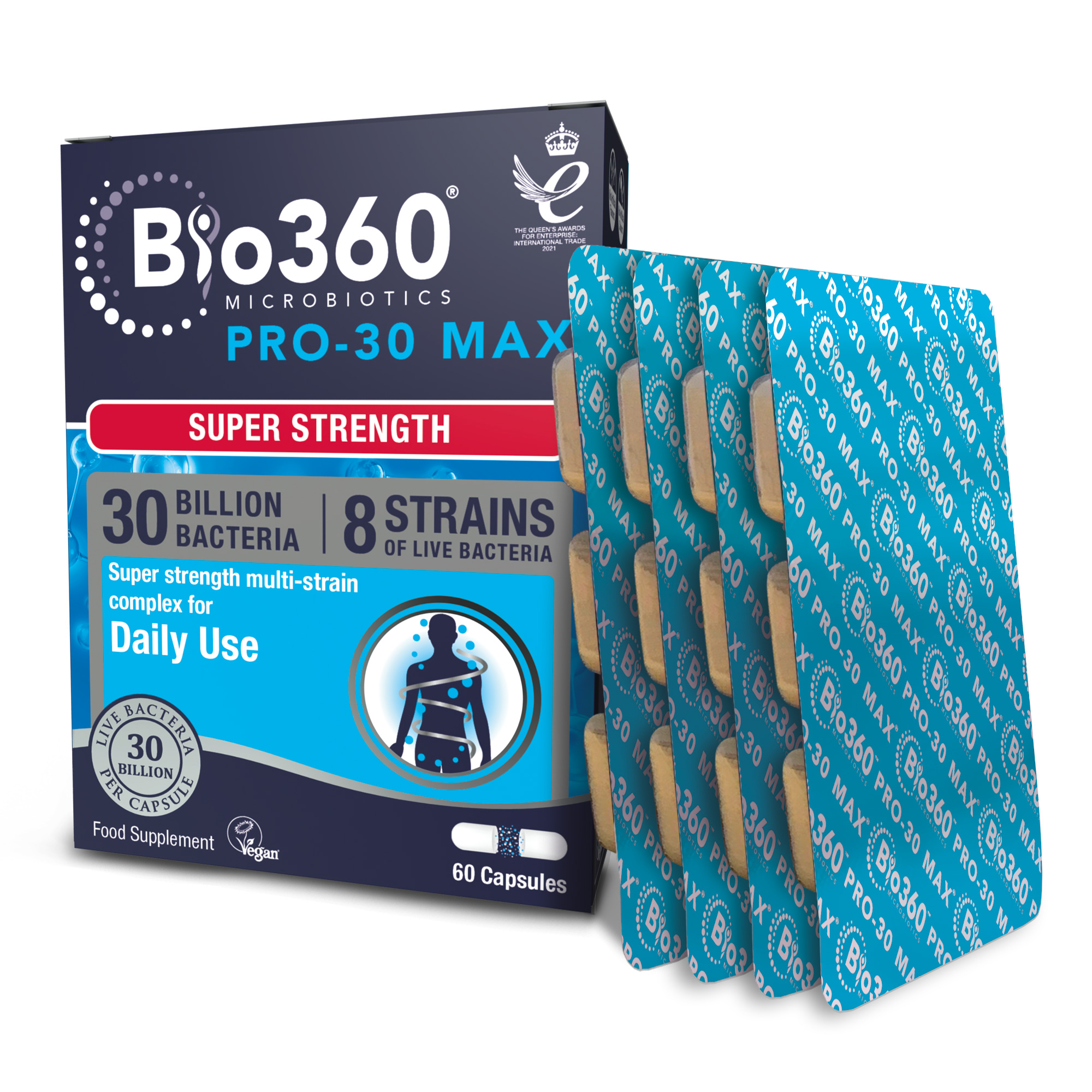Natures Aid Pro-30 Max (30Bilion Daily Probiotic) 60 Capsules