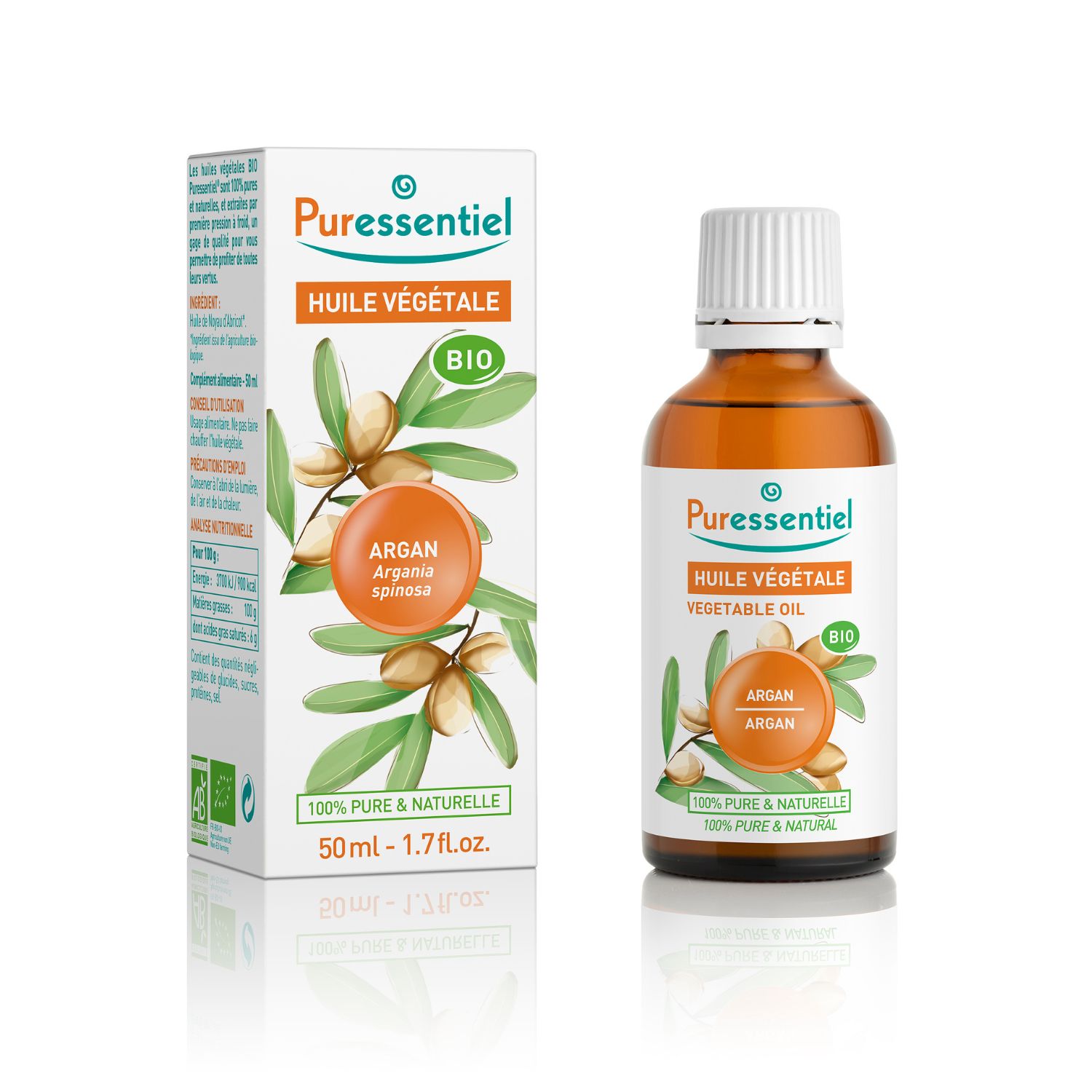 Puressentiel Organic Vegetable Oil Argan 30ml