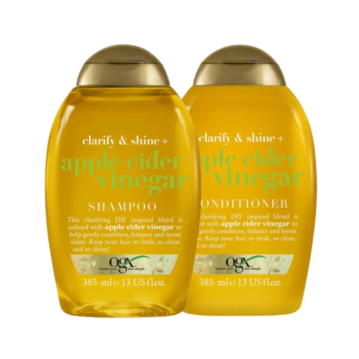 Ogx Apple Cider Vinegar Shampoo 385ml + Conditioner 385ml Combo