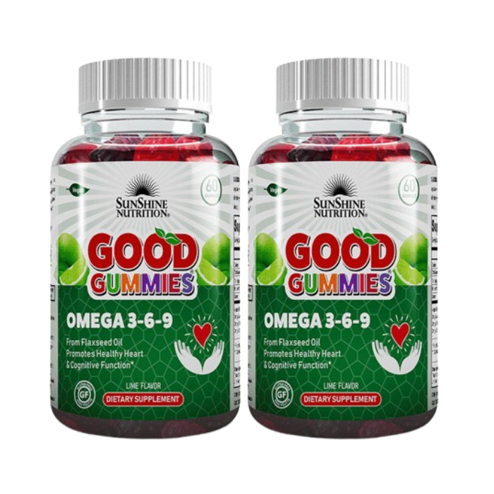 Sunshine Nutrition Good Gummies Omega 3-6-9 60's Bogo Offer Pack Of 2