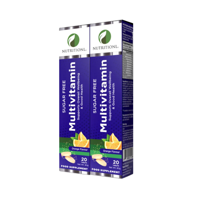 Nutritionl Multivitamin Orange Flavor Effervescent Tablet 20’s Value Pack