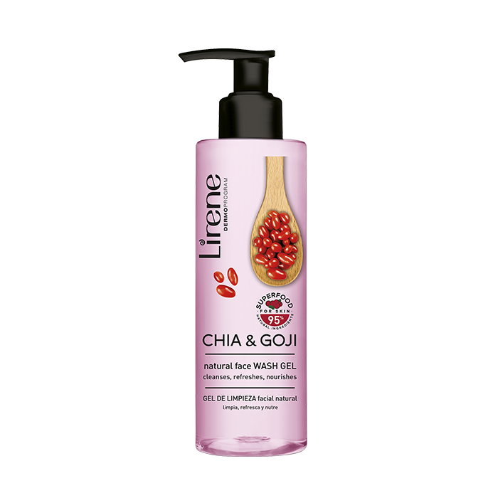 Lirene Chia & Goji Natural Face Wash Gel 190ml