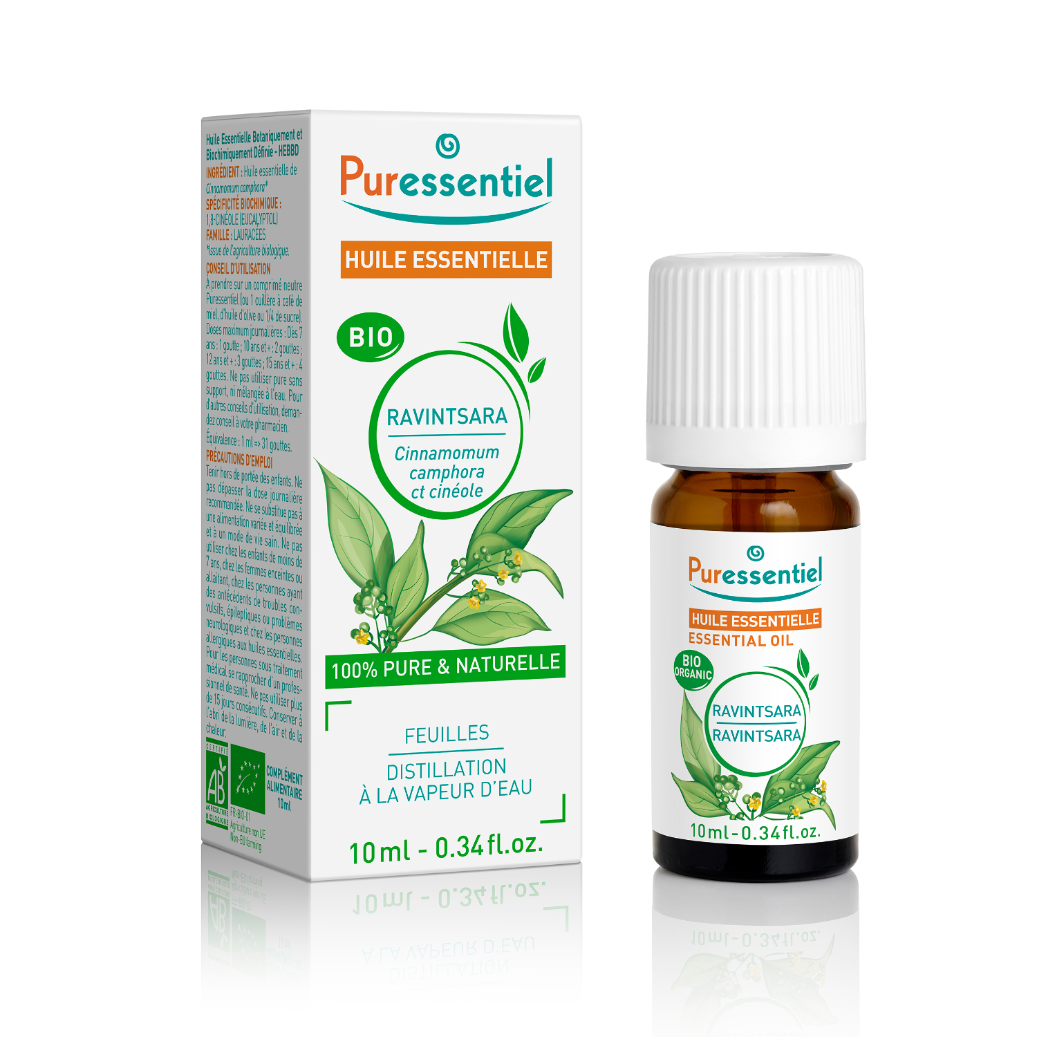 Puressentiel Organic Essential Oil Ravintsara 10ml