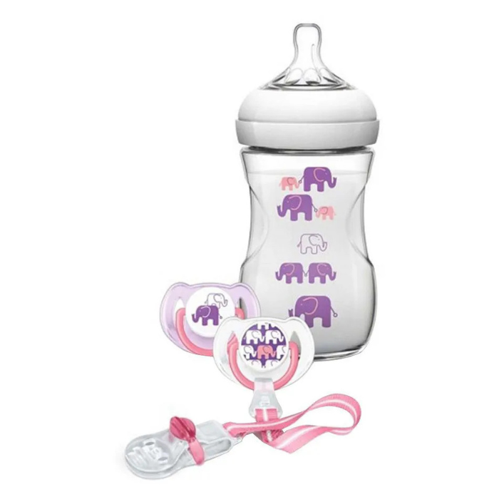Philips Avent Natural Feeding Bottle Purple Set PA438