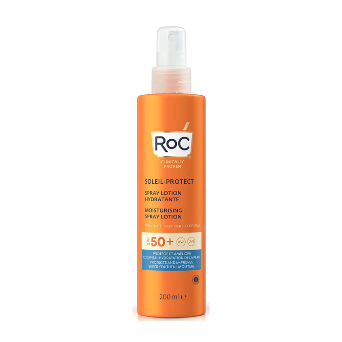 Roc Soleil-Protect Moisturizing Spray Lotion (SPF 50+) Broad-Spectrum Sun Protection & Hydration, 200ml