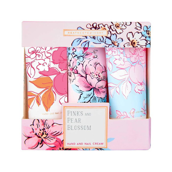 Heathcote & Ivory Pinks & Pear Blossom Hand/Nail Cream 30ml x 3s