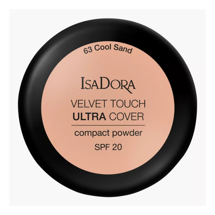 Isadora Velvet Touch Ultra Cover Compact Powder (SPF20) 63 Cool Sand