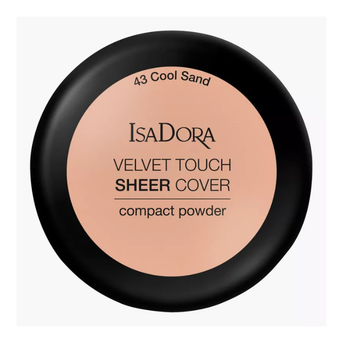 Isadora Velvet Touch Sheer Cover Compact Powder 43 Cool Sand