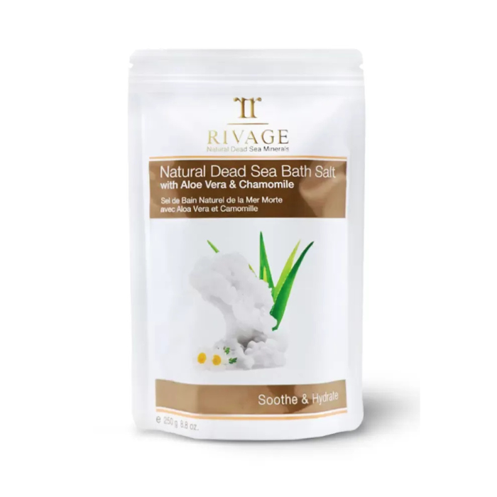 Rivage Dead Sea Bath Salts With Aloe Vera & Chamomile 250g