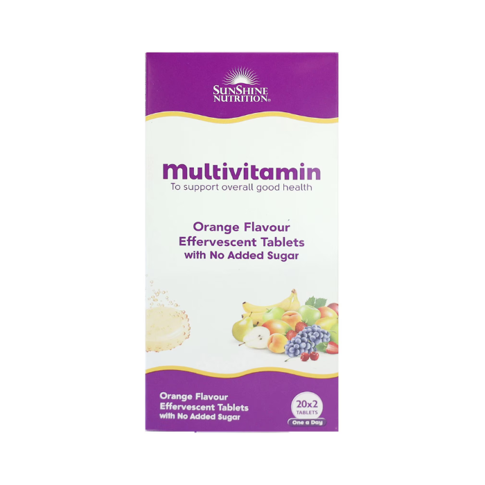 Sunshine Nutrition Multivitamin Effervescent 20 Tabletsx2 Value Pack