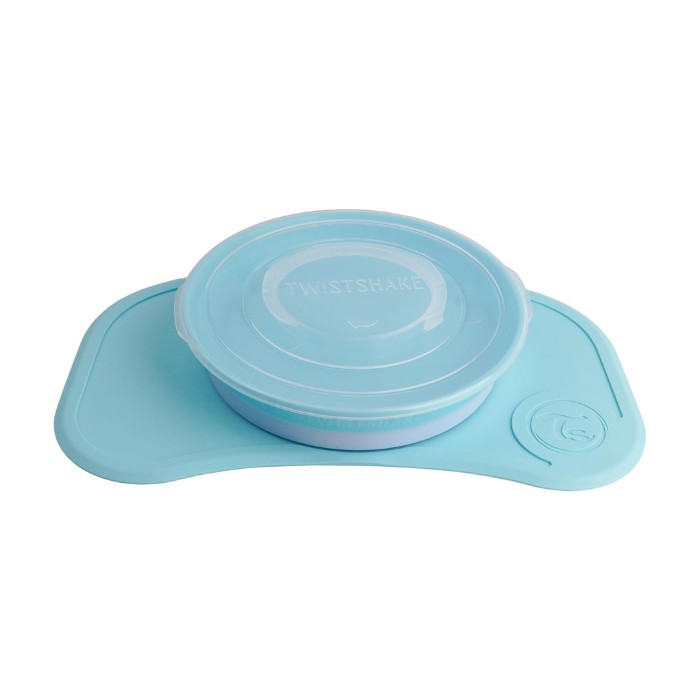 Twistshake Click-Mat Mini + Plate Pastel Blue