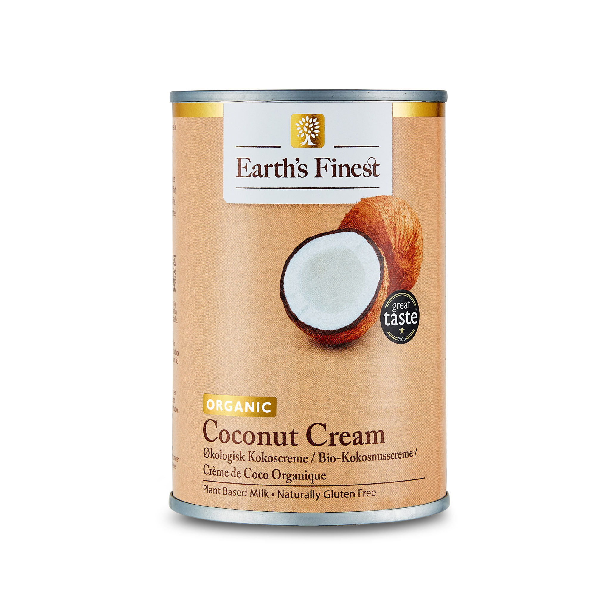 Earth’s Finest Organic Coconut Cream, Pure, BPA-Free, Keto & Vegan Dairy Alternative for Cooking & Baking, 400ml